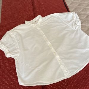 Xirena “Channing” shirt button thru. Size S. White.